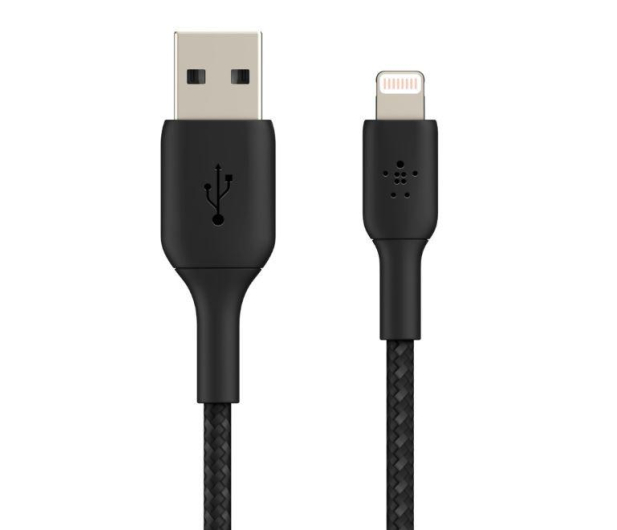 Belkin Kabel USB-A na Lightning, w oplocie, 2m, czarny - 1330468 - zdjęcie 2